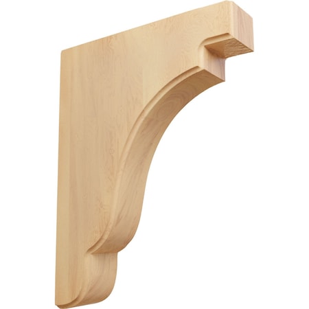 Ekena Millwork 1 3/4"W x 7 1/4"D x 9 1/2"H Bedford Wood Bracket, Red Oak BKTW02X07X10BERO
